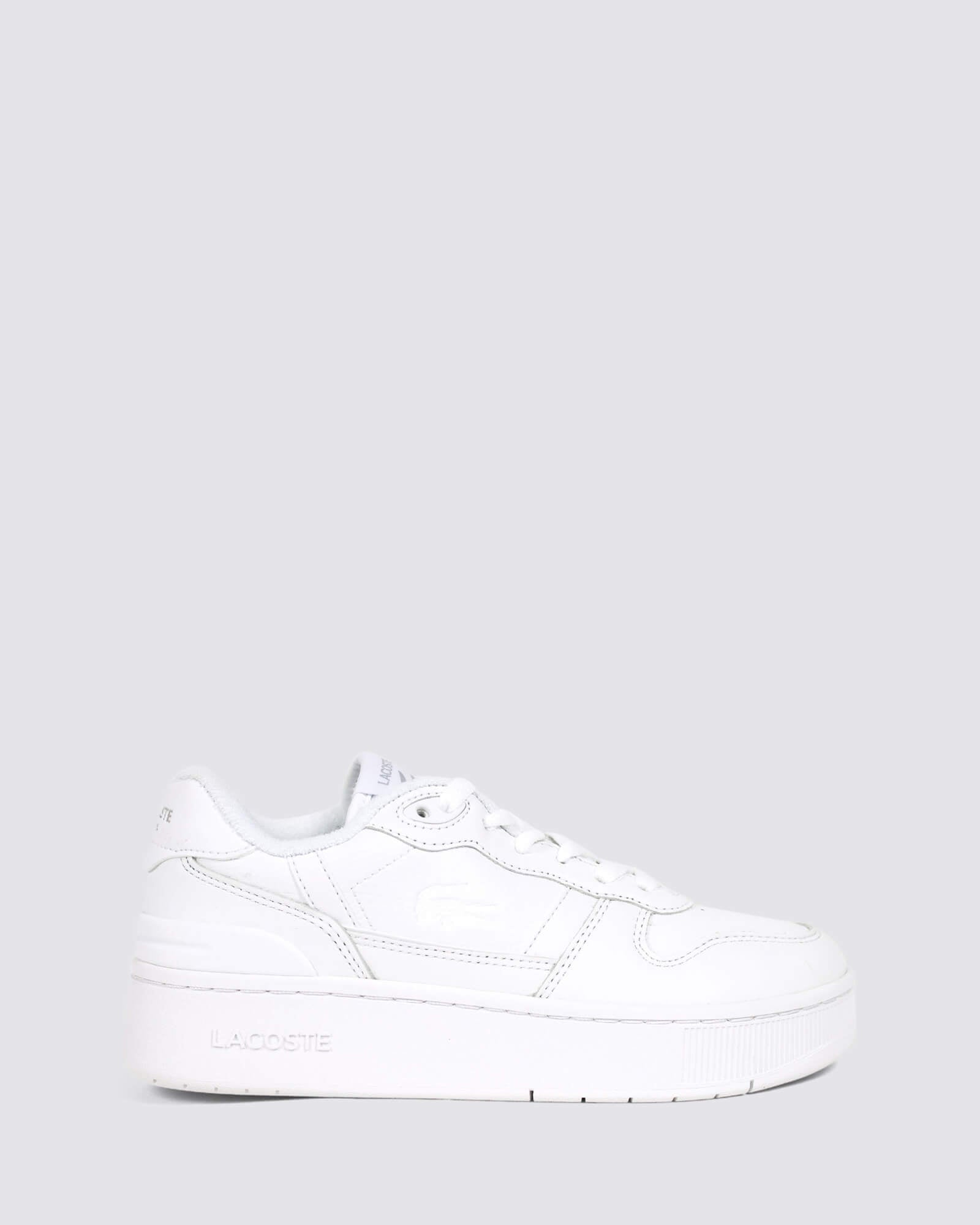 Lacoste all white best sale