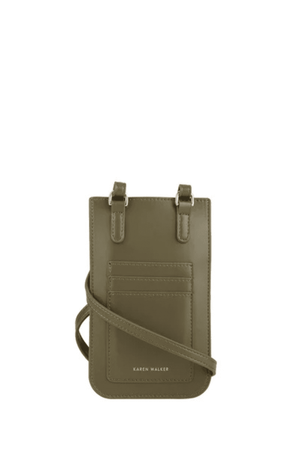 FILIGREE PHONE POUCH DARK OLIVE