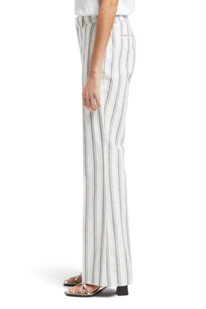 VIOLET LUREX LINEN BLEND PANT STRIPE