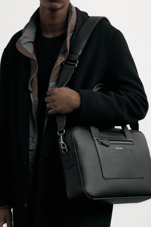 ZORRO BRIEFCASE BLACK W GUNMETAL